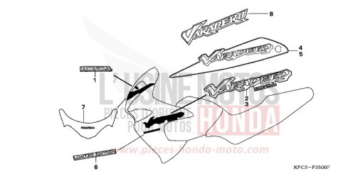 MARQUE (XL125V1/2/3/4/5/6) XL125V4 de 2004